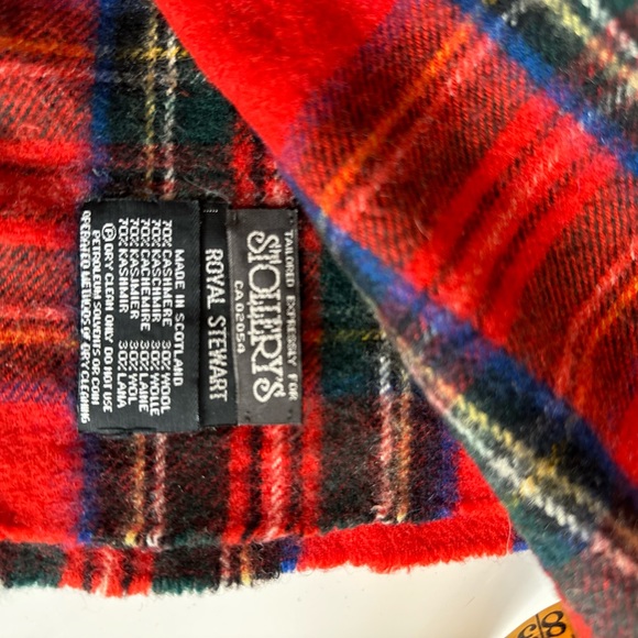 Vintage Stollery’s royal stewart plaid cashmere and wool scarf - Picture 4 of 7